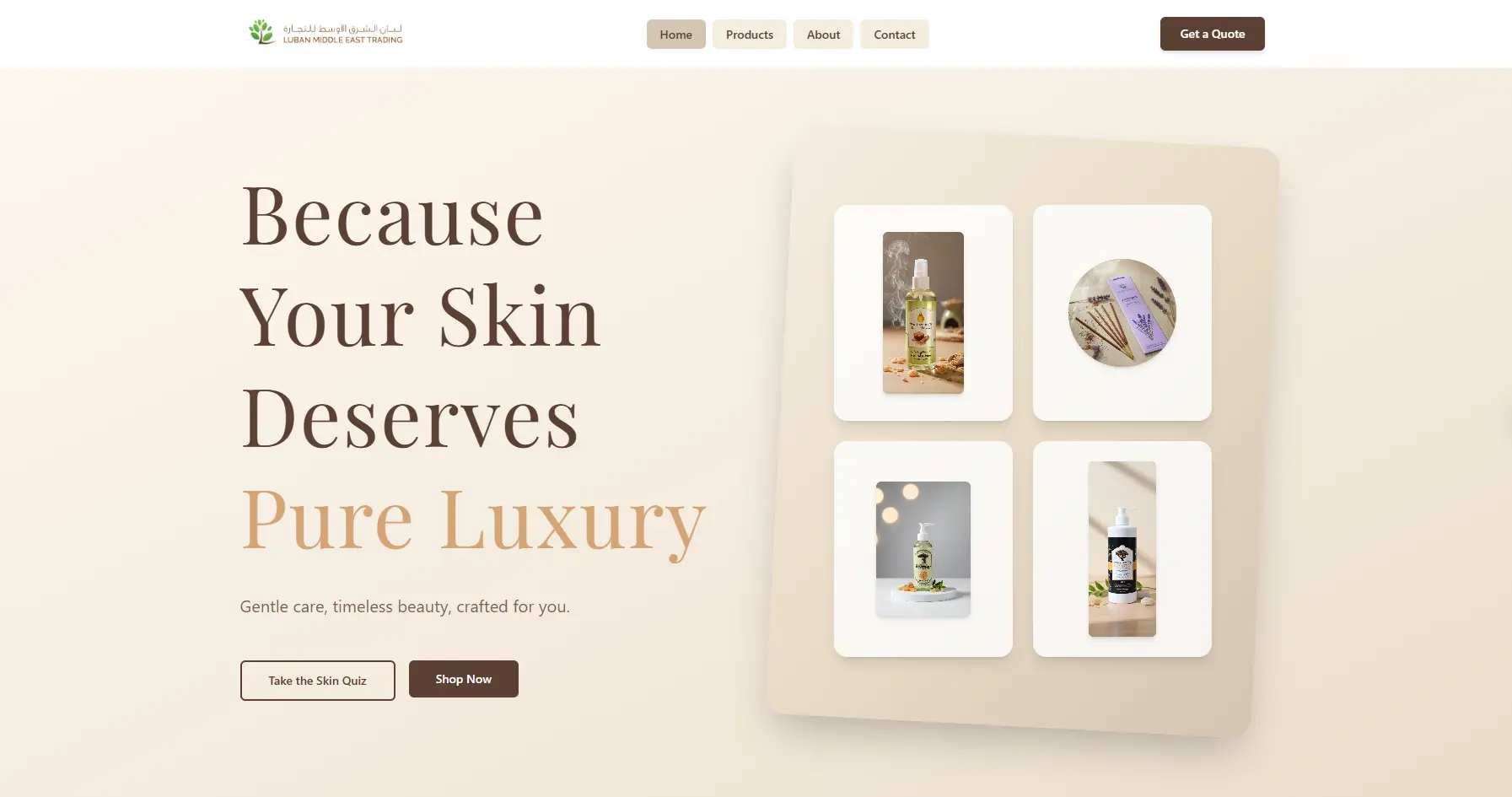 Digital Presence for Luban Middle East Trading
