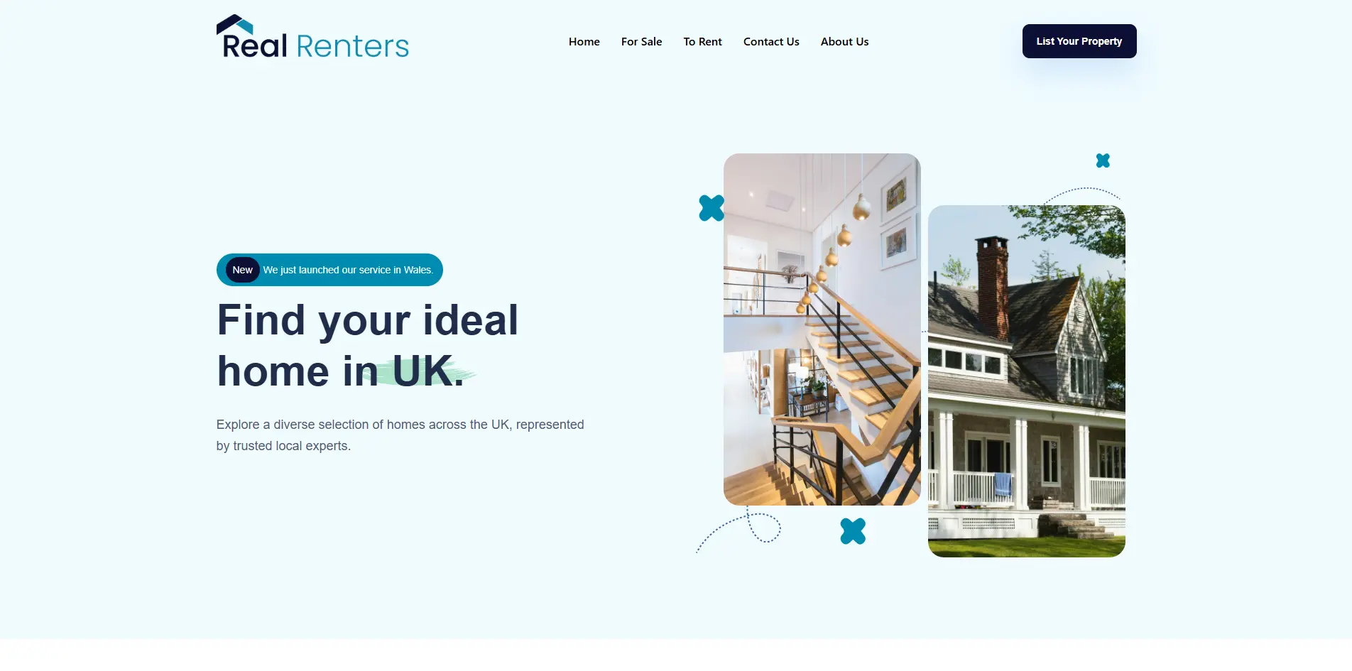 Rental Platform Website for Real Renters UK