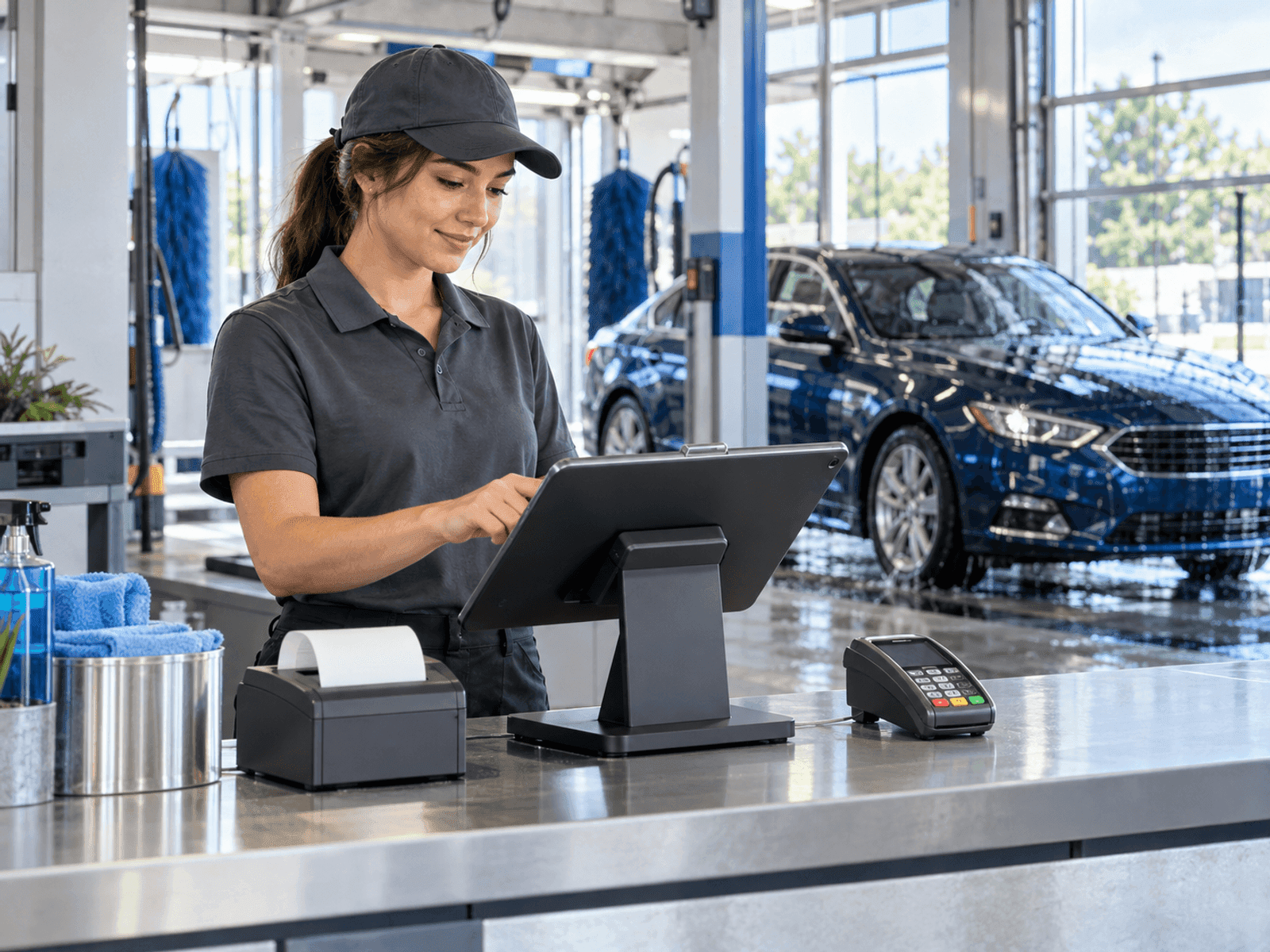 Car Wash POS dashboard