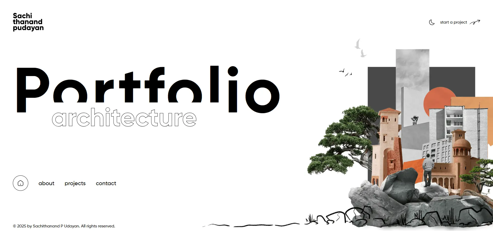 Portfolio Website for Sachith the Architect